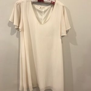 Impeccable Pig Cream Shift Dress Size M